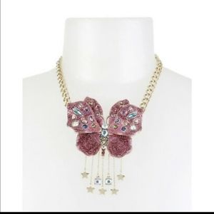 NWT Betsey Johnson butterfly necklace pend…